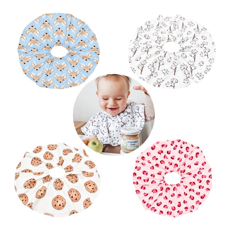 Khăn Quàng Cổ Bằng Vải Cotton Mềm Mại Cho Bé Sơ Sinh