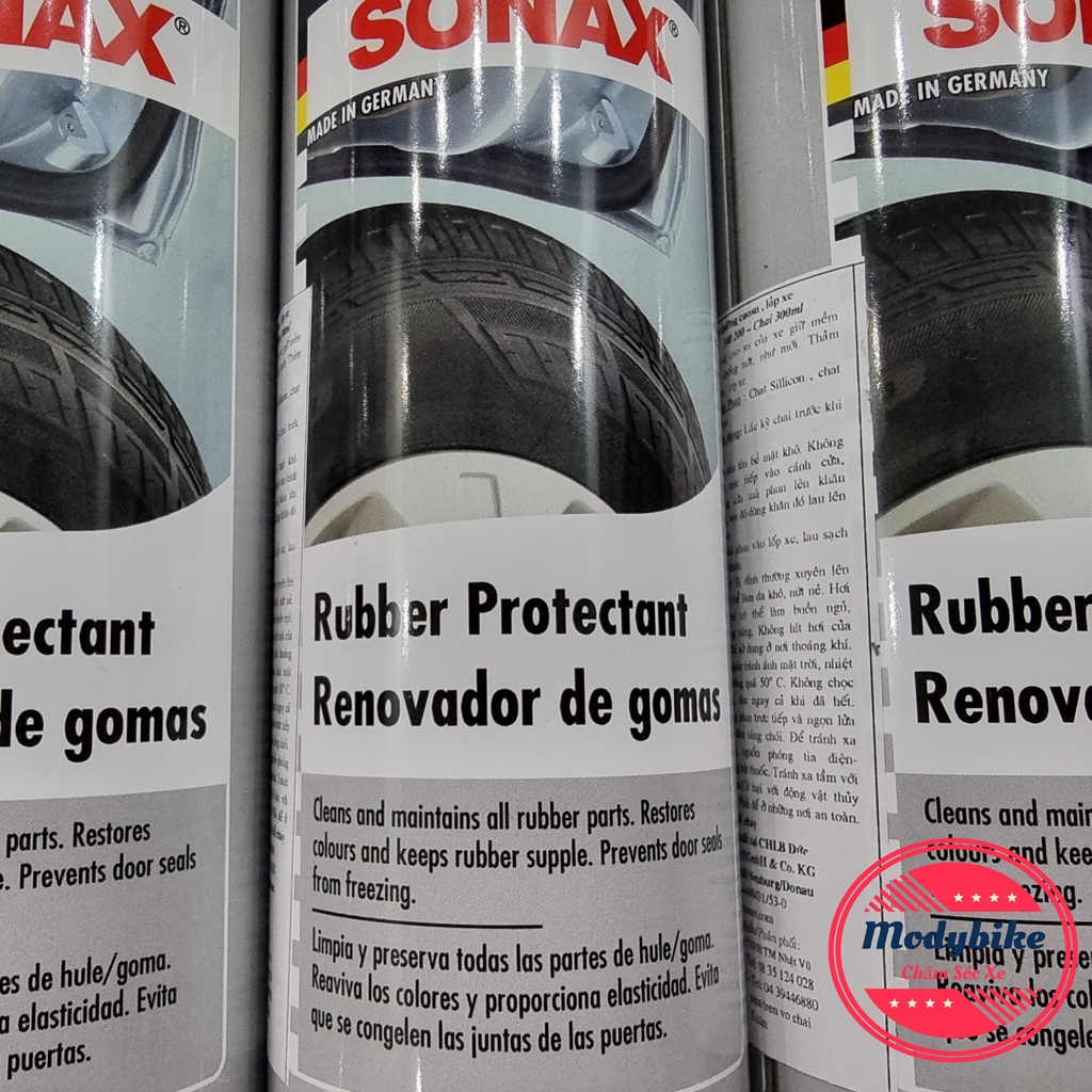 Dung dịch làm mềm, bảo dưỡng cao su - Sonax rubber protectant 300ml