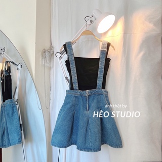 Váy Yếm Jean Xòe Hèo Studio (Ảnh Thật + Video)