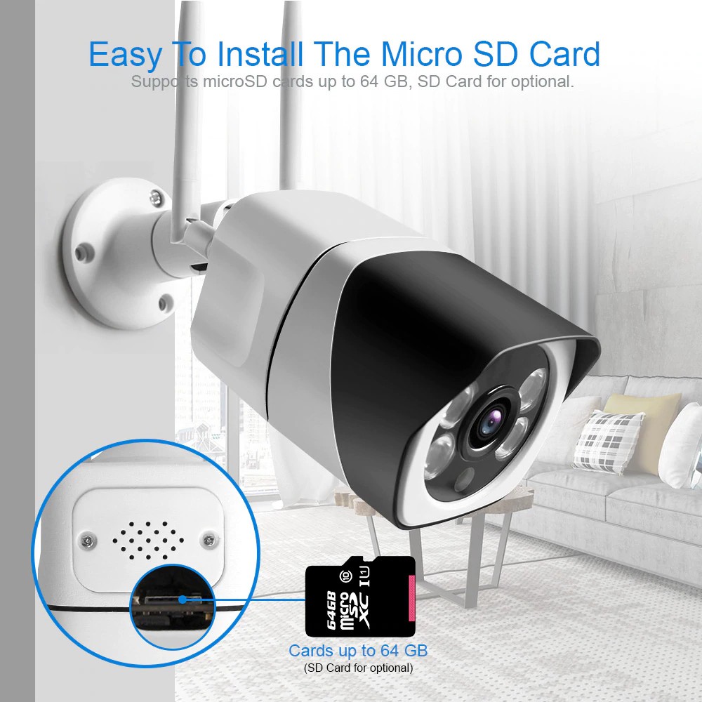 Camera Wifi Ngoài Trời Xmeye N649X-2.0MP Full HD 1080P + Thẻ Nhớ Tùy Chọn