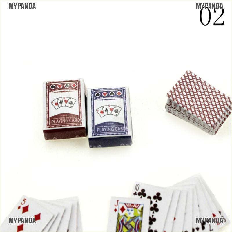 Mô hình bài poker mini tỉ lệ 1:6/1:12 cho nhà búp bê