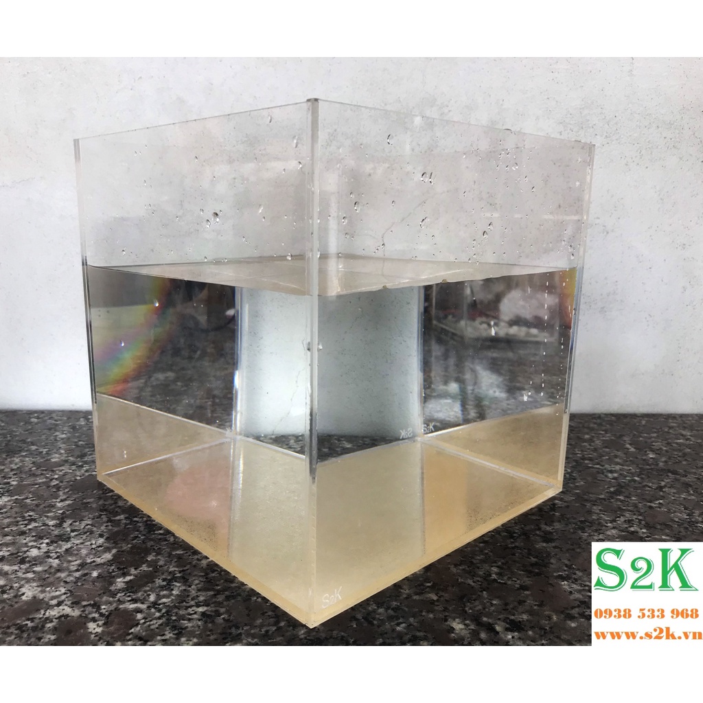 Bể acrylic 25x25x25, hồ mika siêu nhẹ phù hợp cho nuôi cá, cây thủy sinh... có thể dùng kèm theo đèn, bơm, lọc