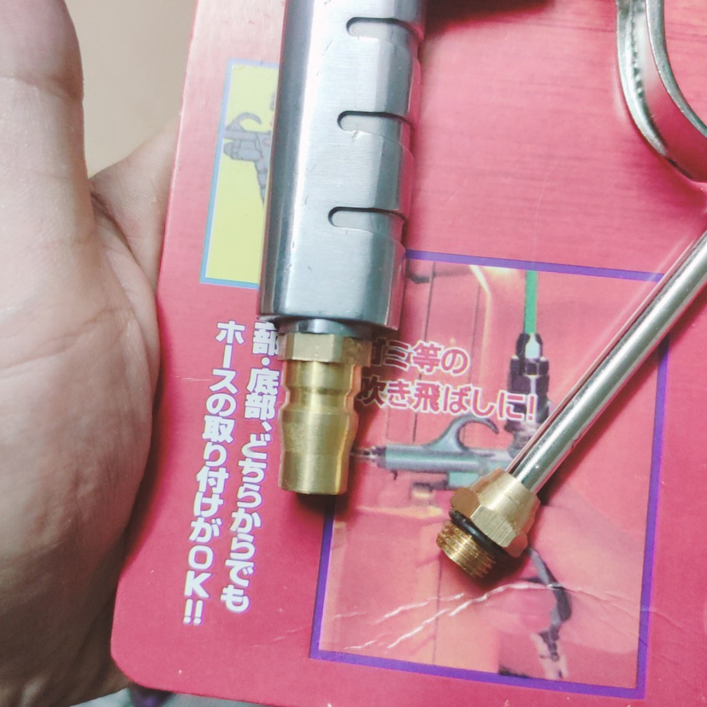 Súng xì khô 2 đầu đồng boster BT128(tmh2669)