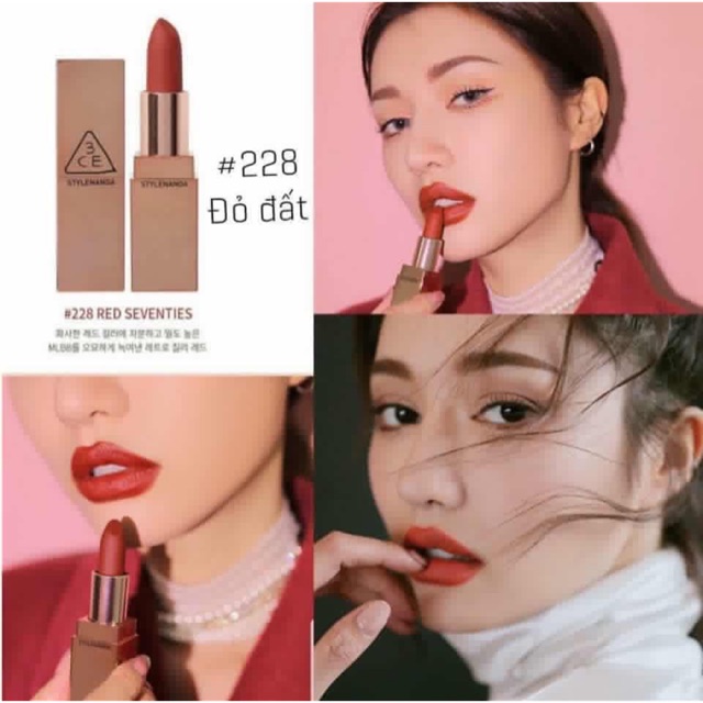 son 3ce 228 đỏ đất ❤️