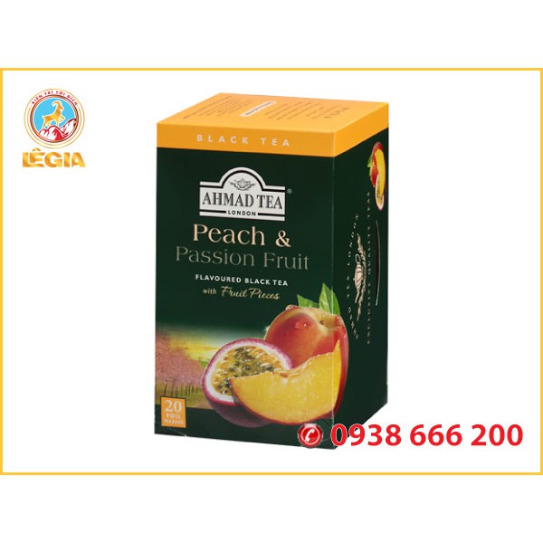 Trà  AHMAD đào và chanh dây 40G ( túi lọc - pha lạnh ) AHMAD PEACH &amp; PASSION FRUIT TEA