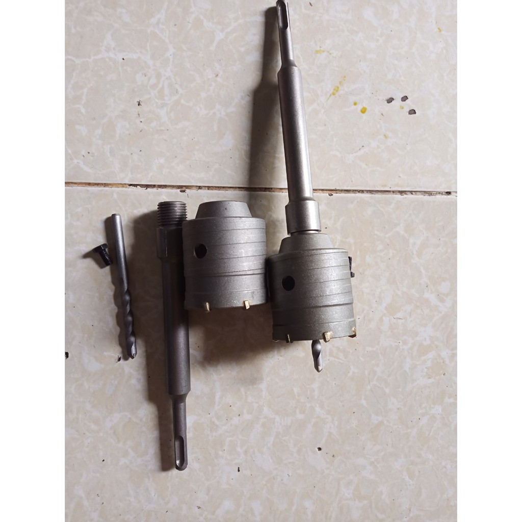 Bộ mũi khoét bê tông 30,40, 50,55,60 mm - mũi khoan