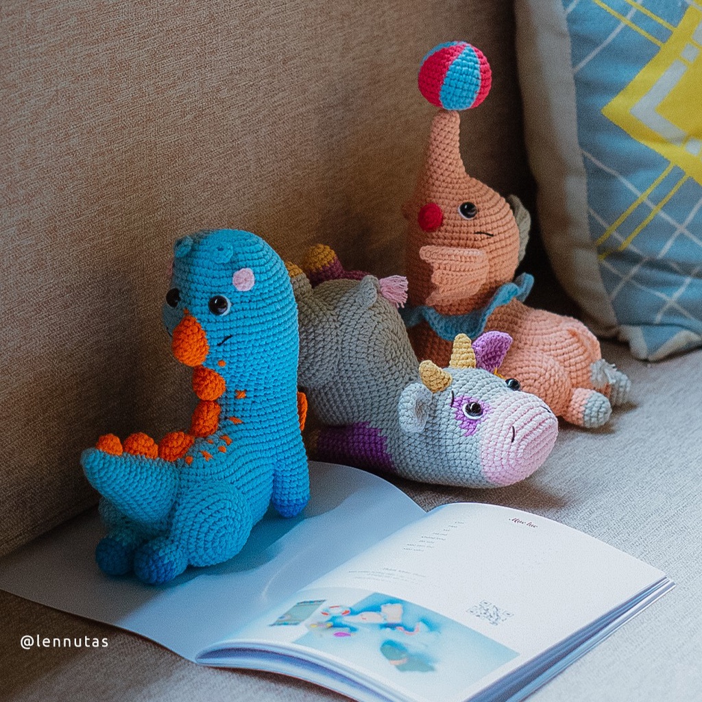 DIY, Công Thức, Bài Hướng Dẫn,Móc Thú Bông Nhồi Len