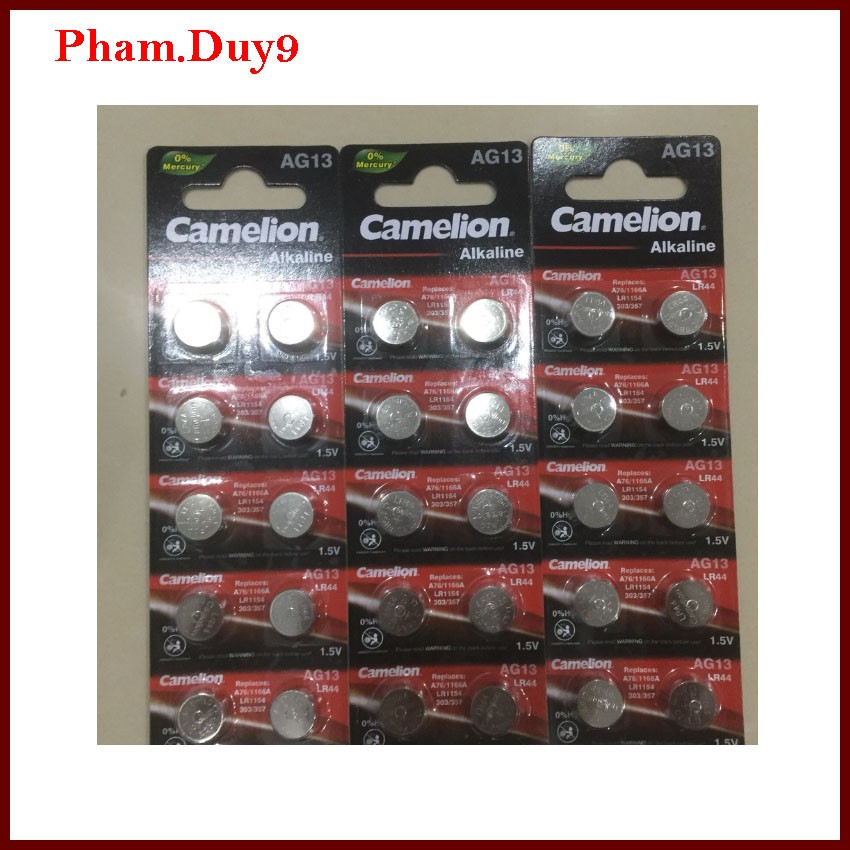 Pin Camelion AG13 ( 1.5V)  nút áo Alkaline