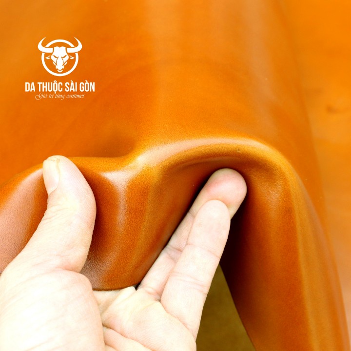 10 Pia da bò pullup cao cấp màu vàng bò - Da Thuộc Sài Gòn