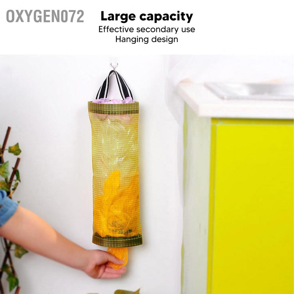Oxygen072 Oxygen072 Túi đựng hàng tạp hóa Công suất lớn Polyester trong suốt bền bỉ Tiết kiệm không gian Giá đỡ túi rác cho nhà bếp