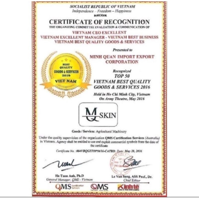 Bột Rữa Mặt Mq Skin Chính Hãng