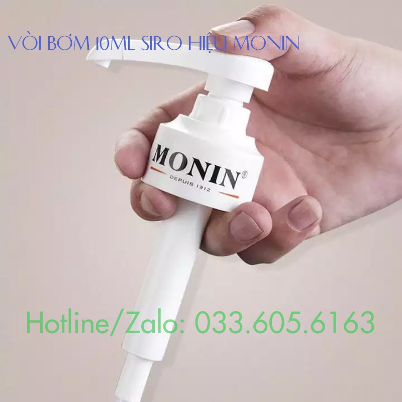 Vòi bơm sirô Monin - Pump Syrup Monin 10ml tương thích với chai siro Monin, Torani, Maulin, Giffard, Teisseire