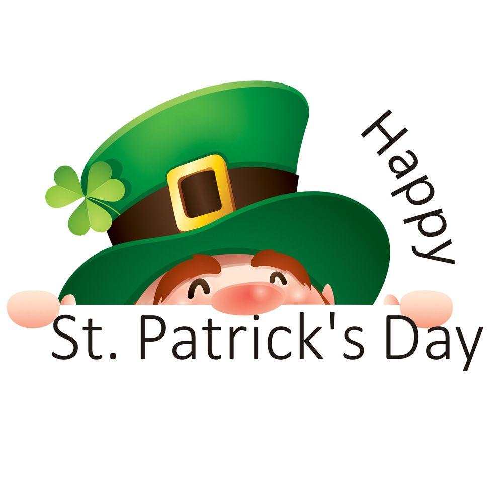 WATTLE Miếng Dán Trang Trí Hình Chữ Happy St. Sticker Dán Laptop Xe Hơi Hình Patrick 'S Day