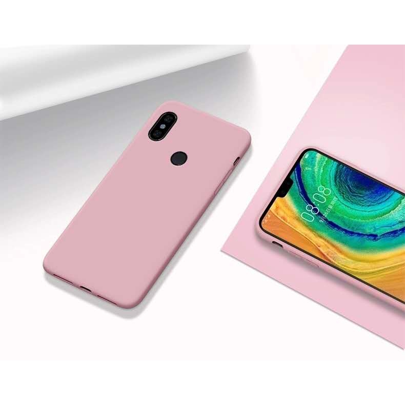  Ốp Điện Thoại Silicone Mềm Chống Sốc Màu Trơn Cho Xiaomi Redmi note5 /Note 5 pro