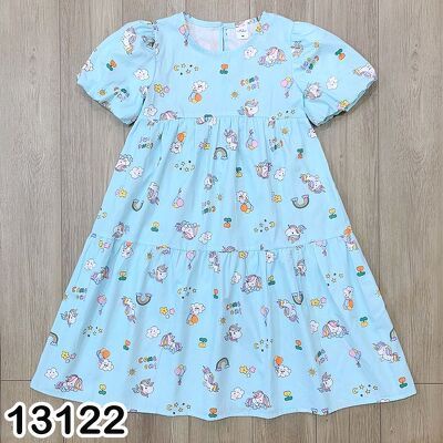 ĐẦM DÀI MELISA BABYDOLL HOẠ TIẾT ĐÁNG YÊU CHO BÉ 2T-12T