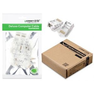 Đầu Bấm Mạng RJ45 Cat 5e 10 Đầu/Túi Ugreen 20329 Chính Hãng