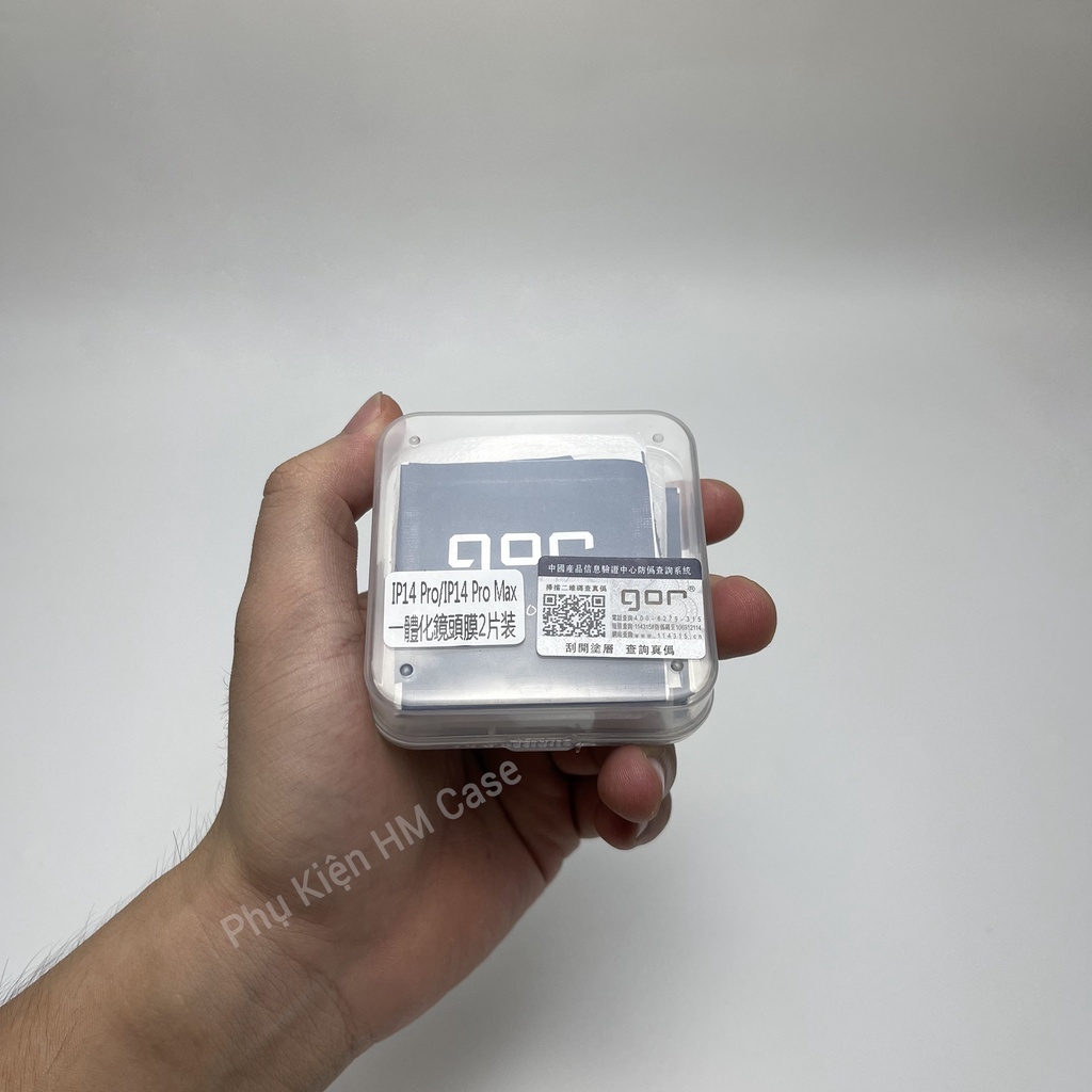 Kính Cường Lực Camera GOR iPhone 14 ProMax/14Plus/14Pro/14/13 ProMax/13Pro/13/12 ProMax/12Pro/12 /11ProMax/11Pro/11