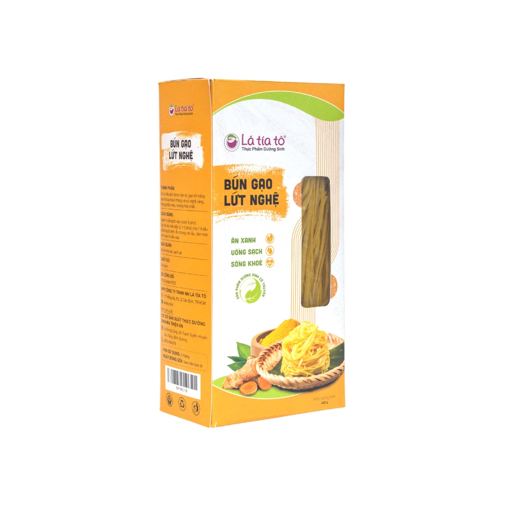 BÚN GẠO LỨT NGHỆ VÀNG NHANH CHÍN GIẢM CÂN ĂN KIÊNG THỰC DƯỠNG EATCLEAN - LÁ TÍA TÔ