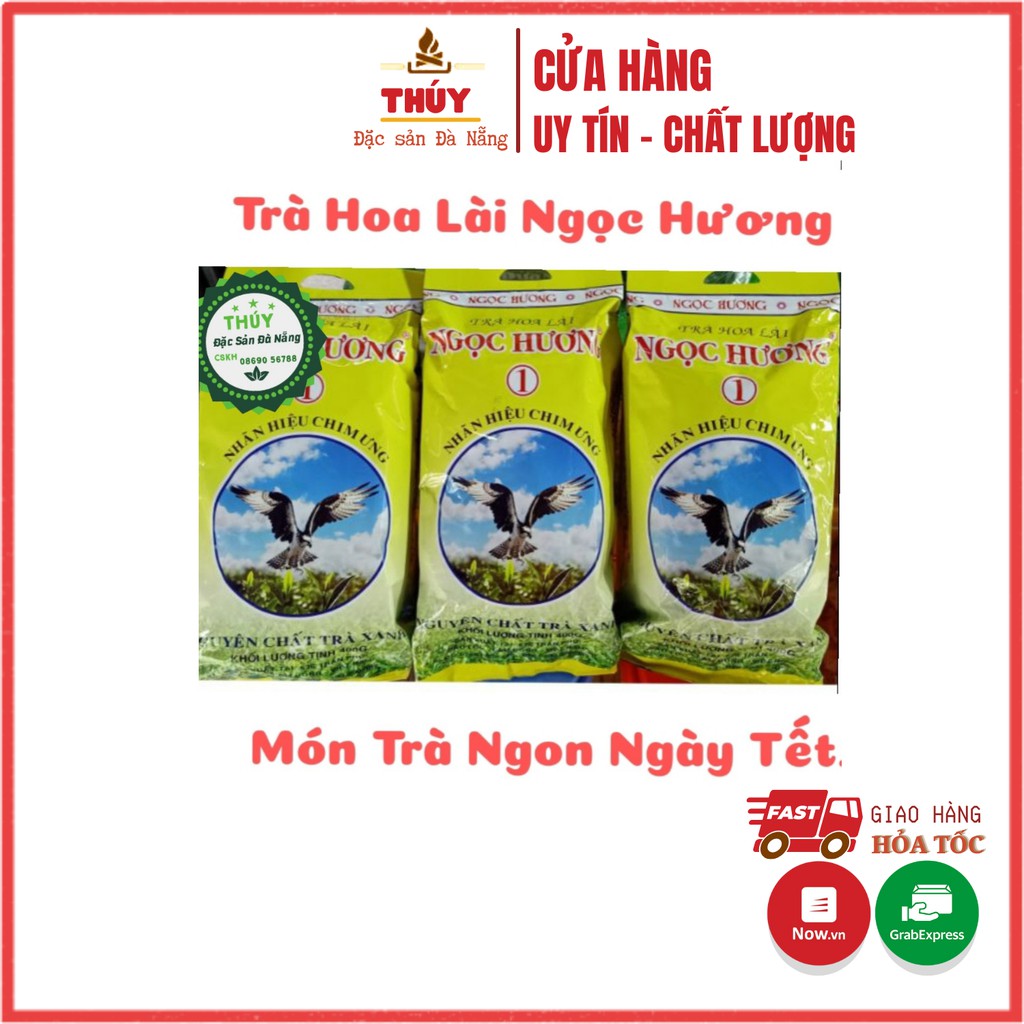 Trà hoa lài Ngọc Hương gói 400gr, trà thơm ngon