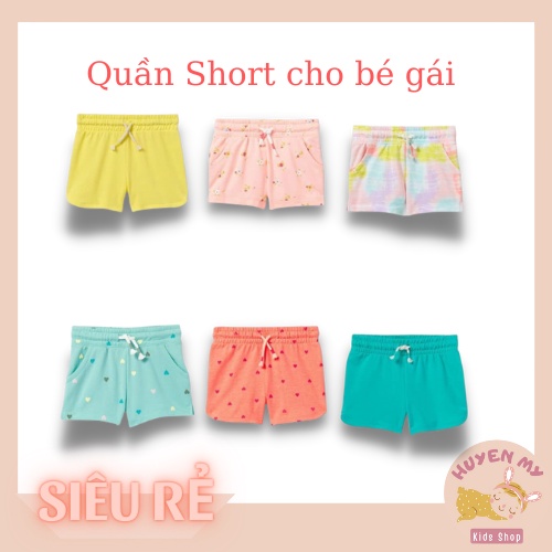 Quần Ngắn, Quần short bé gái Cat&jack full size quần áo trẻ em xuất dư xịn