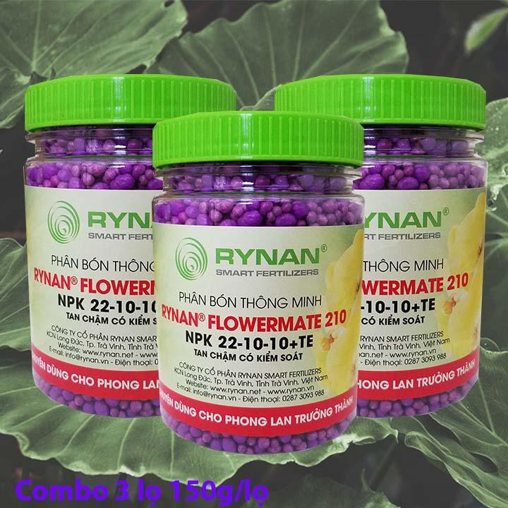 Phân bón thông minh Rynan 22-10-10+TE chuyên dùng cho phong lan trưởng thành 150gr