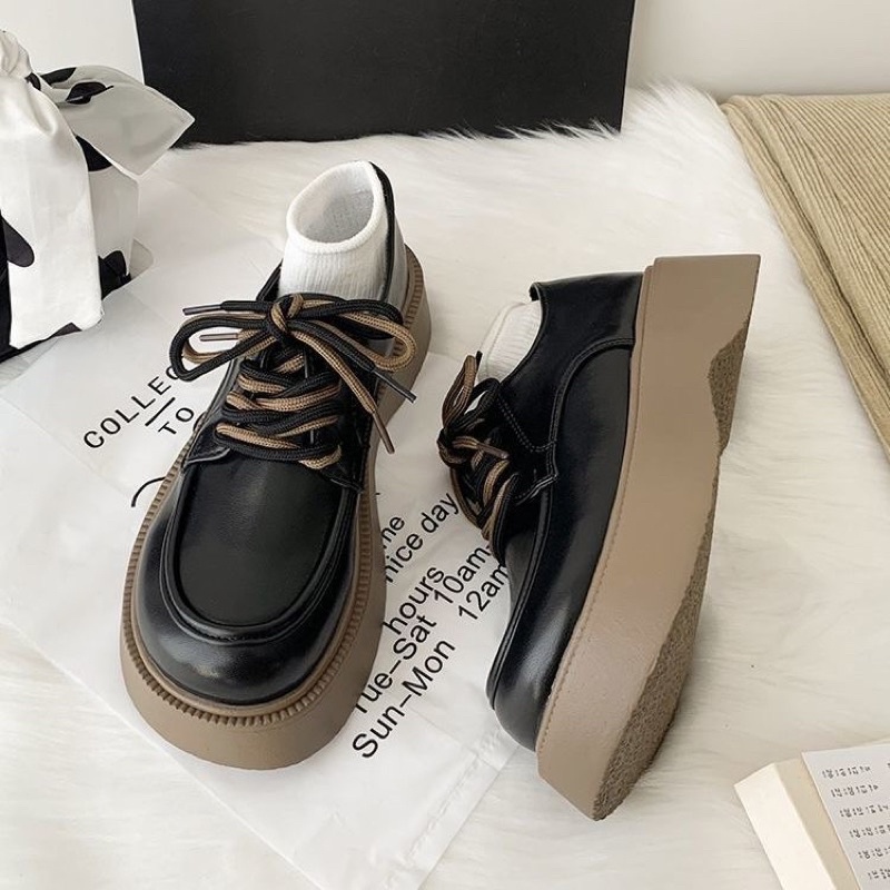 Giày Oxford nữ kelly cổ thấp đế dày tăng chiều cao