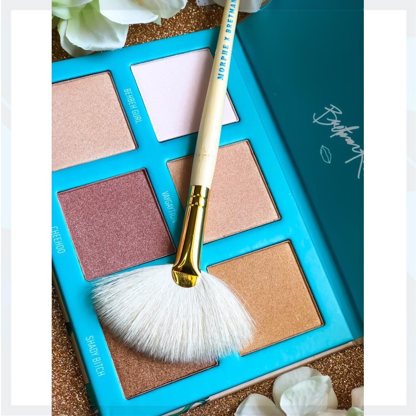 [BILL] bảng highlight kèm cọ MORPHE X BRETMAN ROCK BARE IN PARADISE