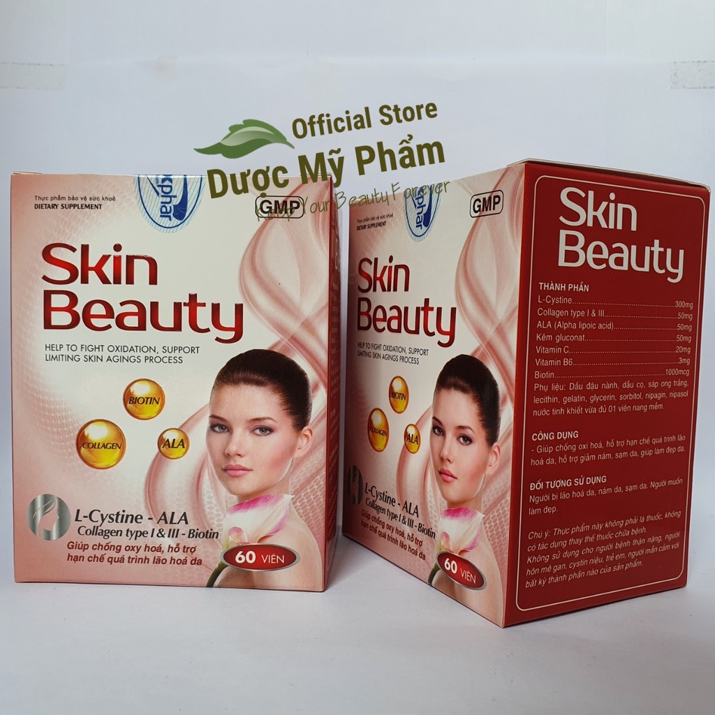 Skin Beauty giúp giảm nám đẹp da, chống lão hóa - L-cystine, ALA