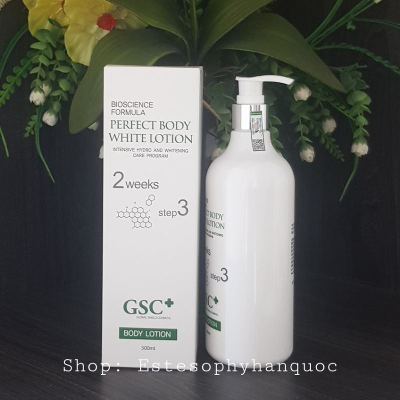 [Chính hãng] Kem dưỡng trắng toàn thân body GSC Hàn Quốc 500ml