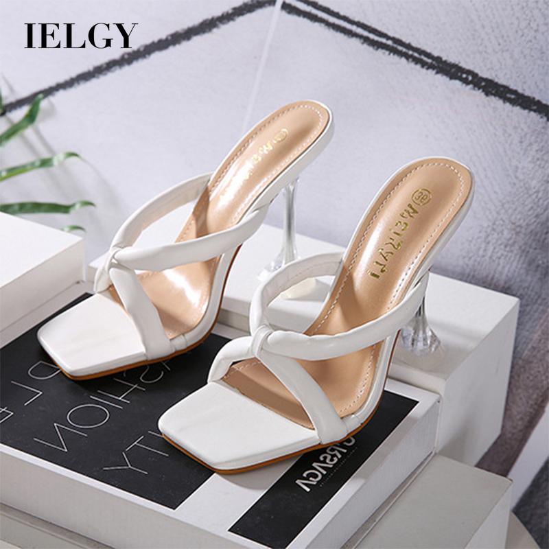 Dép cao gót IELGY màu trơn đơn giản thời trang dành cho nữ