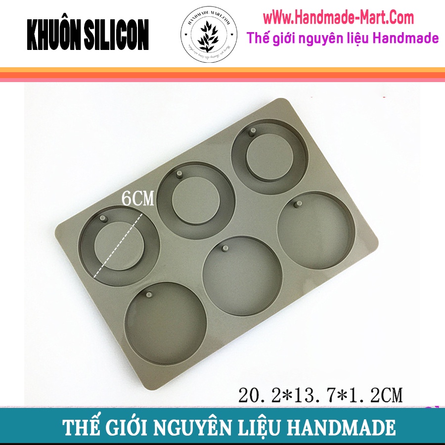 Khuôn silicon hình chữ nhật, hình elip, hình thoi làm nến handmade chuẩn DIY - HM051