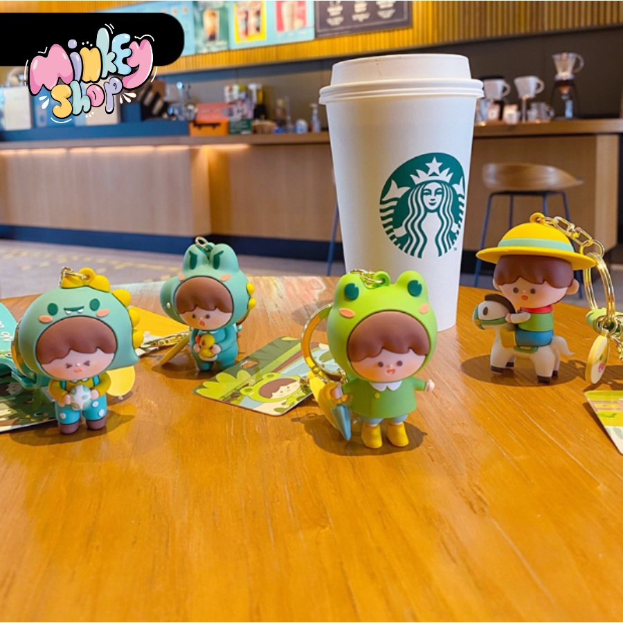 Móc Khóa Đẹp Hình Bé Happy Và Ngựa Cute phụ kiện Túi Xách dễ thương -Minkey