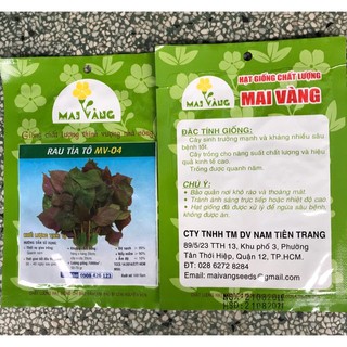 HẠT GIỐNG RAU TÍ TÔ - HIỆU MAI VÀNG