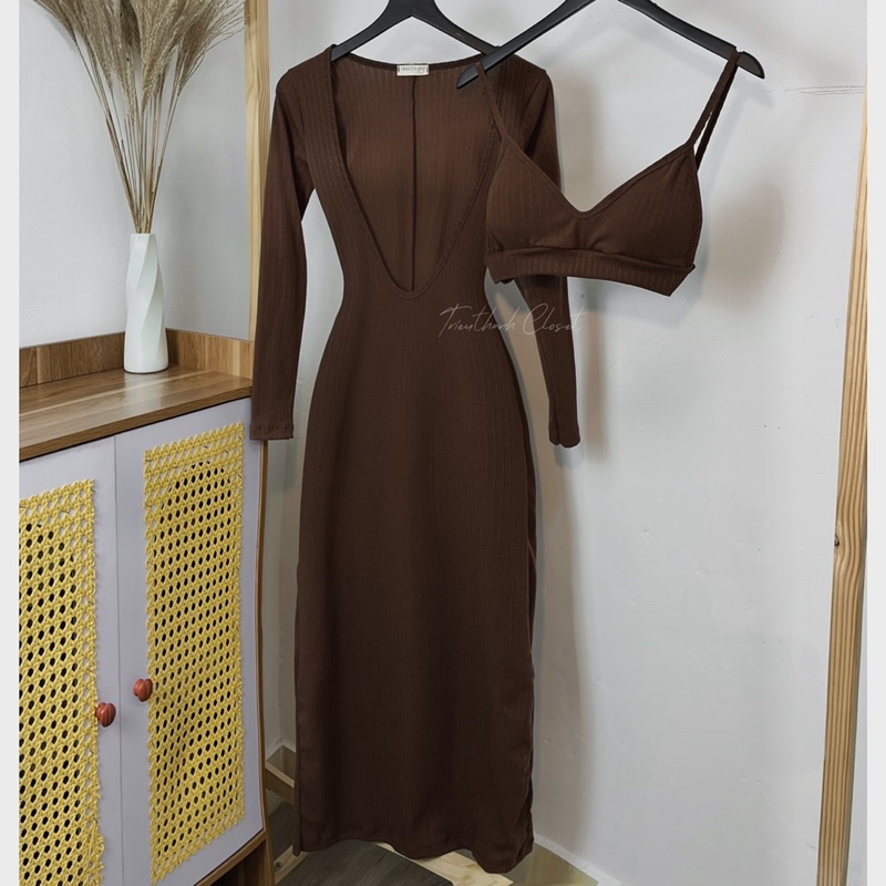 KHOSIBOHOME - Sét đầm cổ v quyến rũ