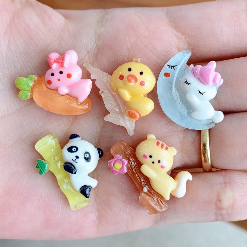 Charm slime/ Dụng Cụ Charm Trang Trí Hình ảnh Sinh động Thú Lười - 01 Cái