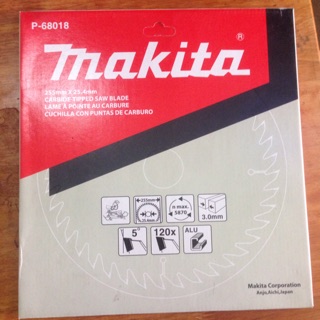 Lưỡi cắt nhôm 120 răng makita p-68018 255 x 20 x 120t