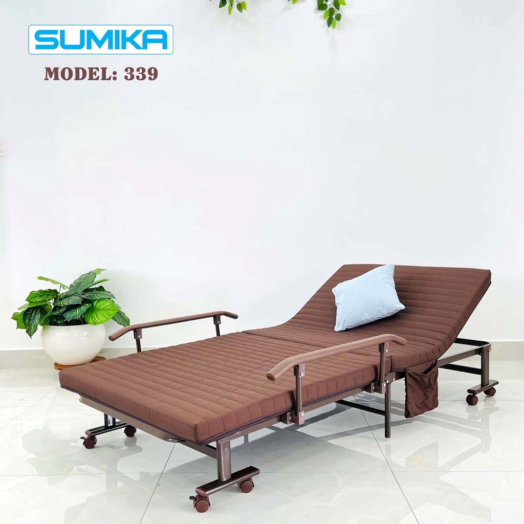 Giường nệm xếp gọn kiểu dáng Hàn Quốc SUMIKA 339