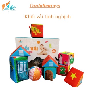 Bộ Khối vải tinh nghịch (kèm học liệu), phát triển đa giác quan, phát triển kỹ năng vận động tinh