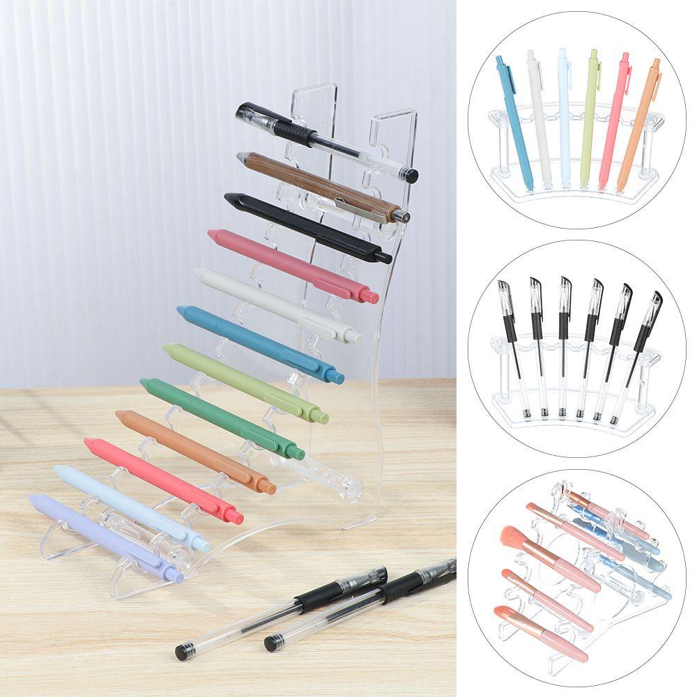 UUMIR Giá Đỡ Bút Bi 6 / 12 Ngăn Bằng Acrylic Tiện Dụng