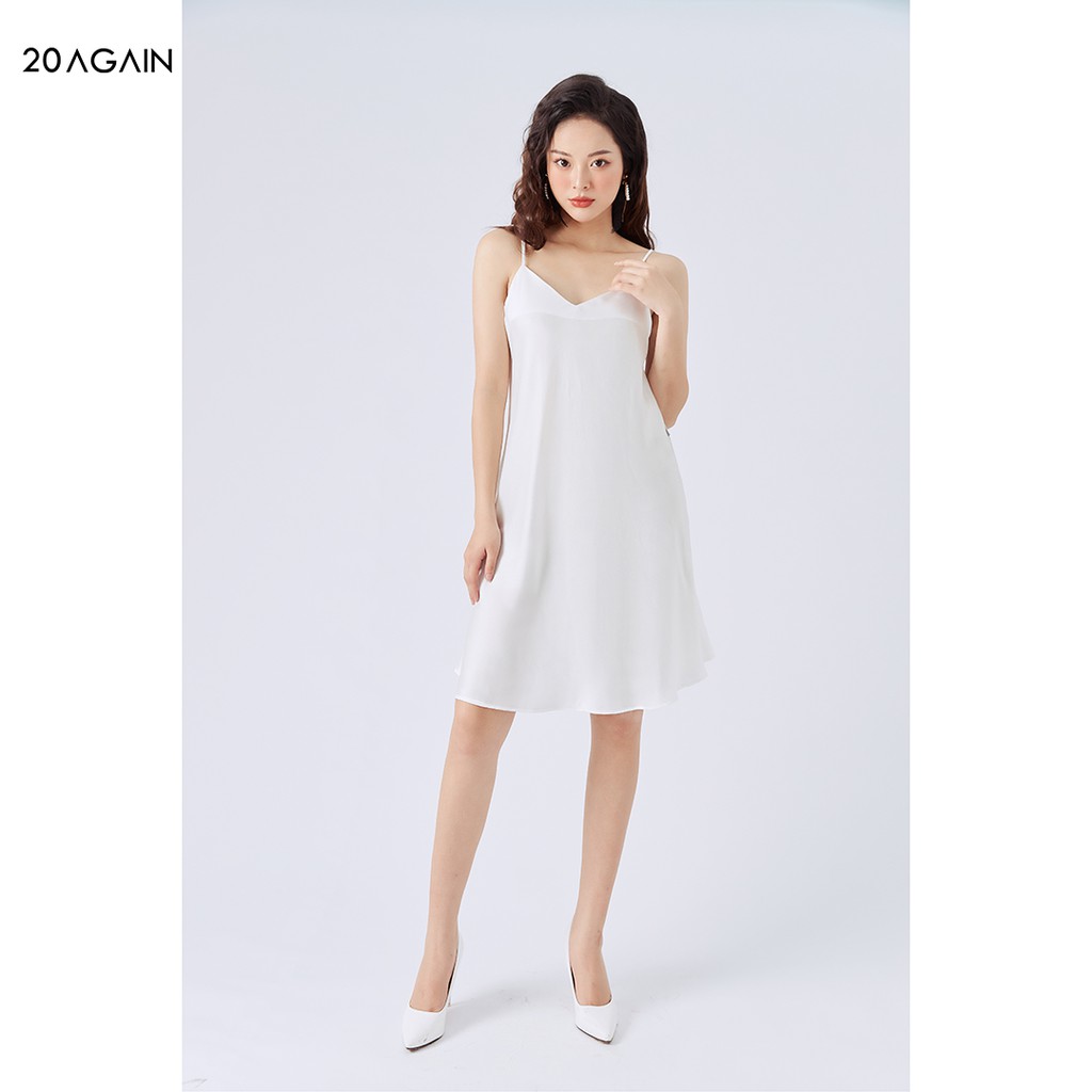 [Mã WABR20AG15 giảm 10% đơn 99K] Váy ngủ 2 dây dáng suông 20AGAIN thiết kế sexy chất liệu lụa mềm mại NDA2061 | BigBuy360 - bigbuy360.vn