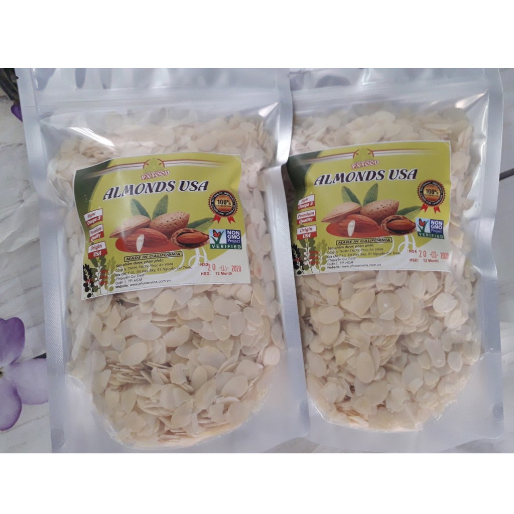 Hạnh nhân lát, 500gr