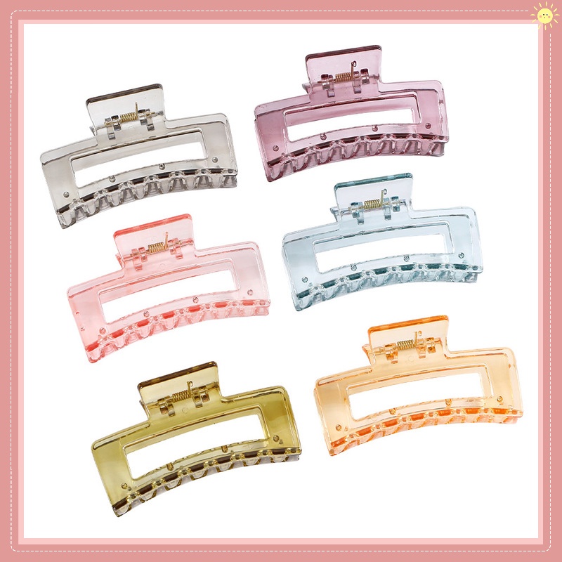 Kẹp Tóc Trong Suốt Đơn Giản Thời Trang Phong Cách Hàn Quốc