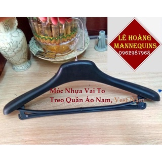 Móc Vai To Nam 100 Chiếc Treo Vest Nhựa Dẻo GIÁ SỈ TREO ĐỒ VEST NAM CÓ THANH NGÁNG