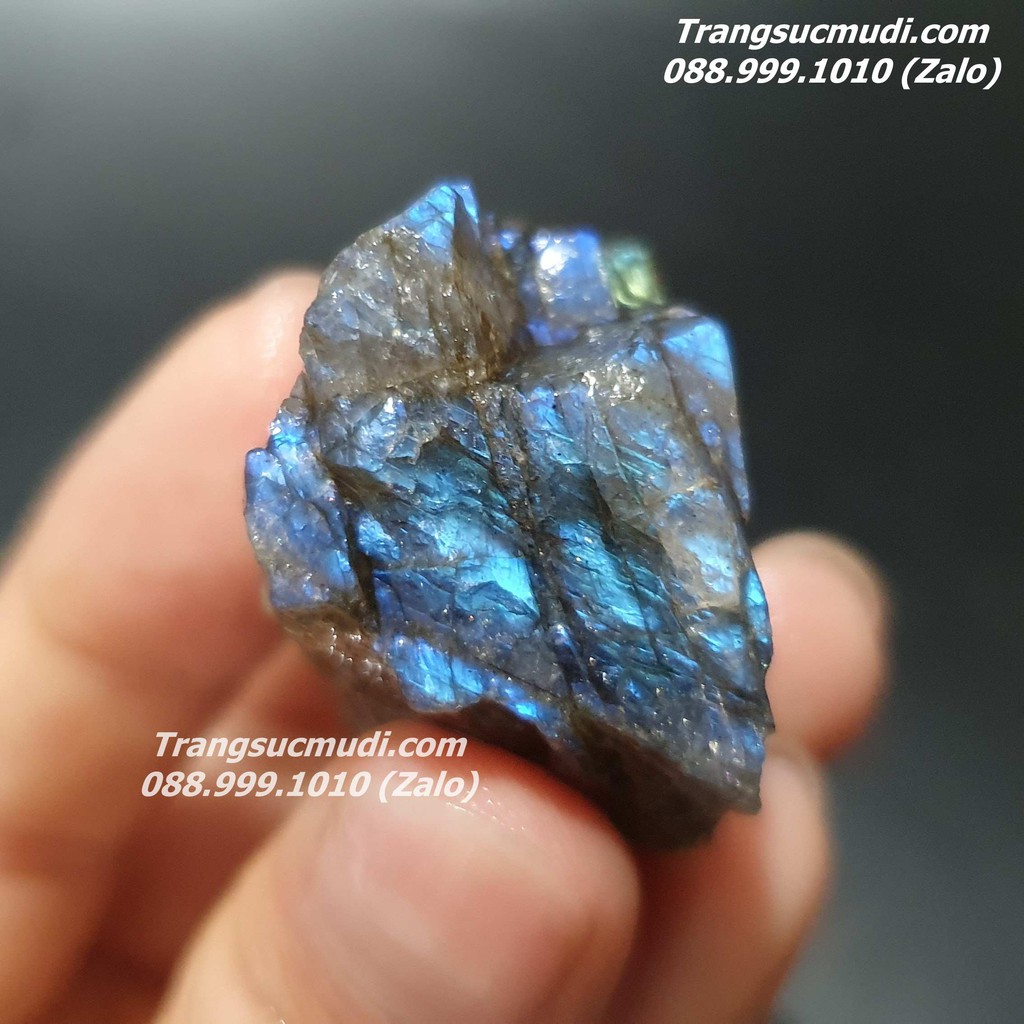 ĐÁ THÔ TỰ NHIÊN - ĐÁ XÀ CỪ LABRADORITE HÀNG ĐẸP