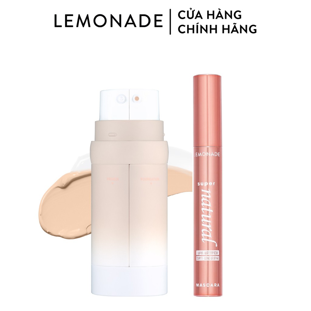 Combo Lemonade Kem nền Perfect Couple Dual Foundation 30g và Chuốt mi SuperNatural Mascara 7.5g | BigBuy360 - bigbuy360.vn