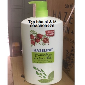 Sữa tắm Hazeline Yến Mạch/ Matcha/ cam cherry 1,2kg tặng chai sữa tắm 300g | BigBuy360 - bigbuy360.vn