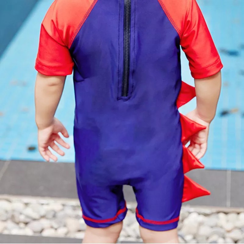 Áo bơi liền quần in hình khủng long dễ thương cho bé trai