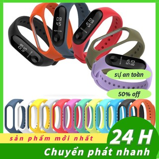 Dây đeo silicone thay thế cho đồng hồ Xiaomi Mi Band 3 4