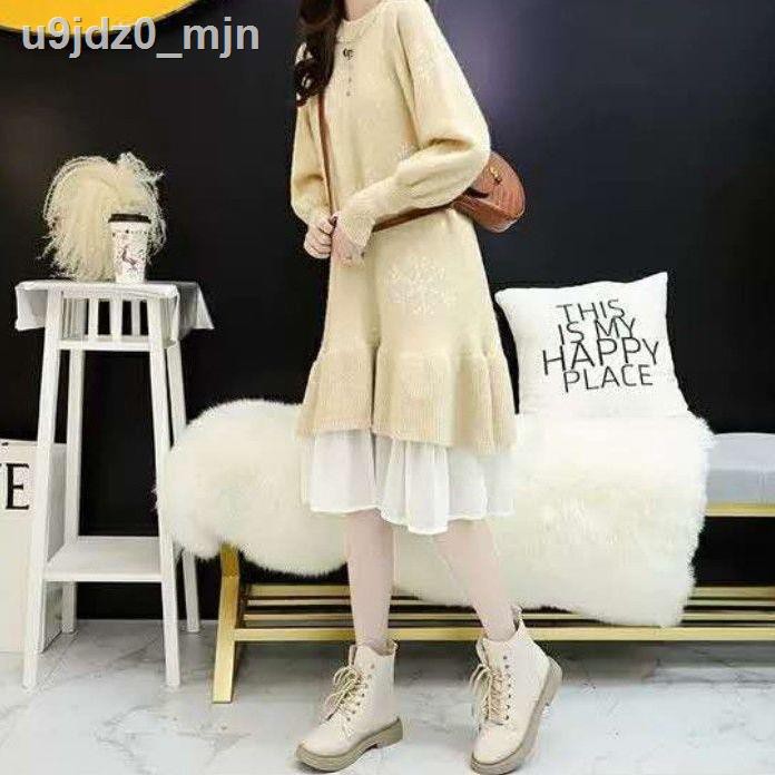 Maternity clothes autumn and winter snowflake dress net red suit 2020 loose pregnant belly cover sweater jacket | BigBuy360 - bigbuy360.vn