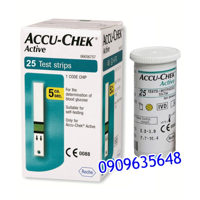 Que thử đường huyết Accu-Chek Active 25